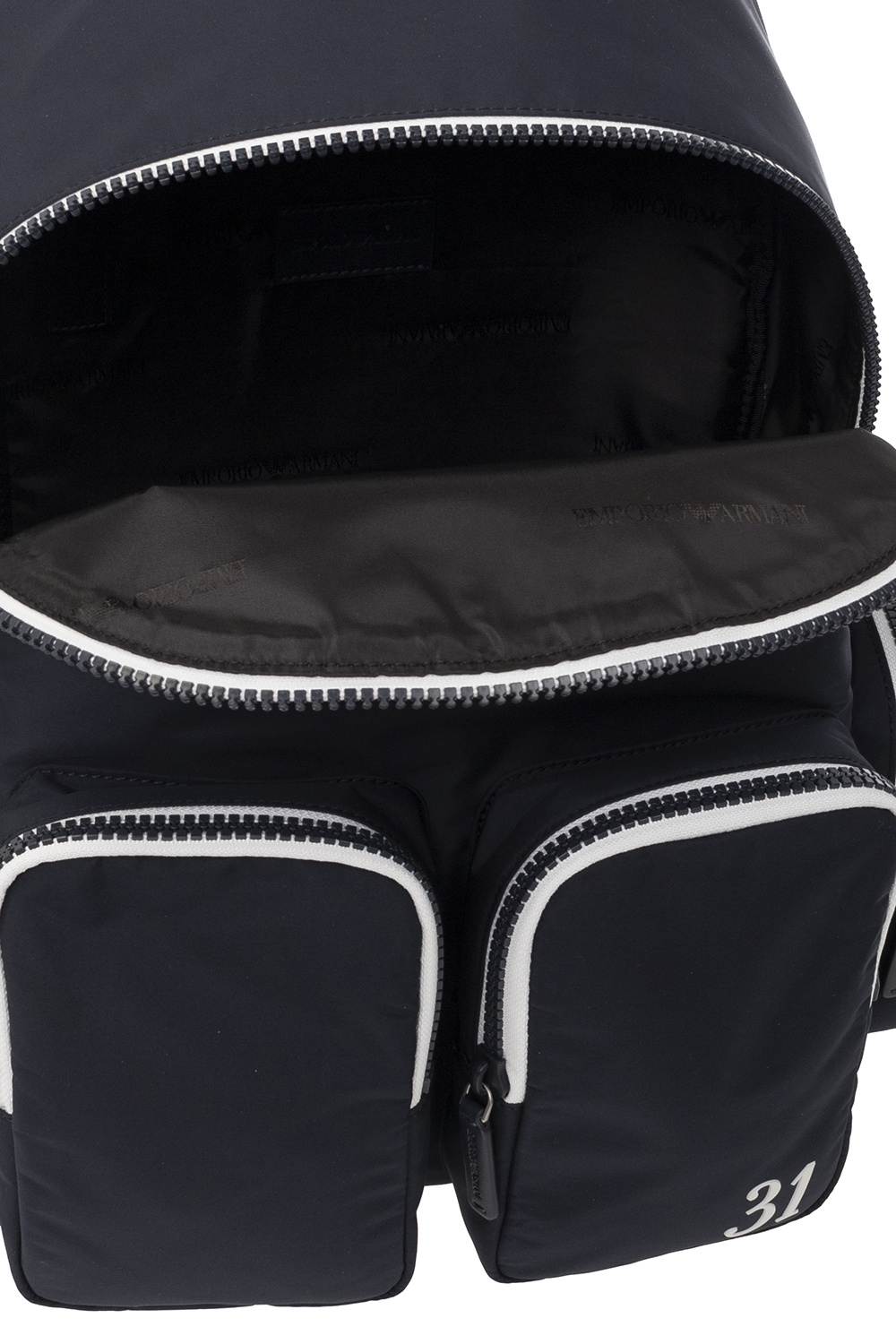 Backpack with logo Emporio Armani - SchaferandweinerShops MK Backpack with logo Emporio Armani - SchaferandweinerShops MK